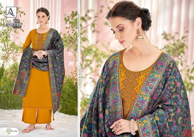 Alok Meera Edition 5 Fancy designer Festive Wear Jam Cotton Designer Dress Material